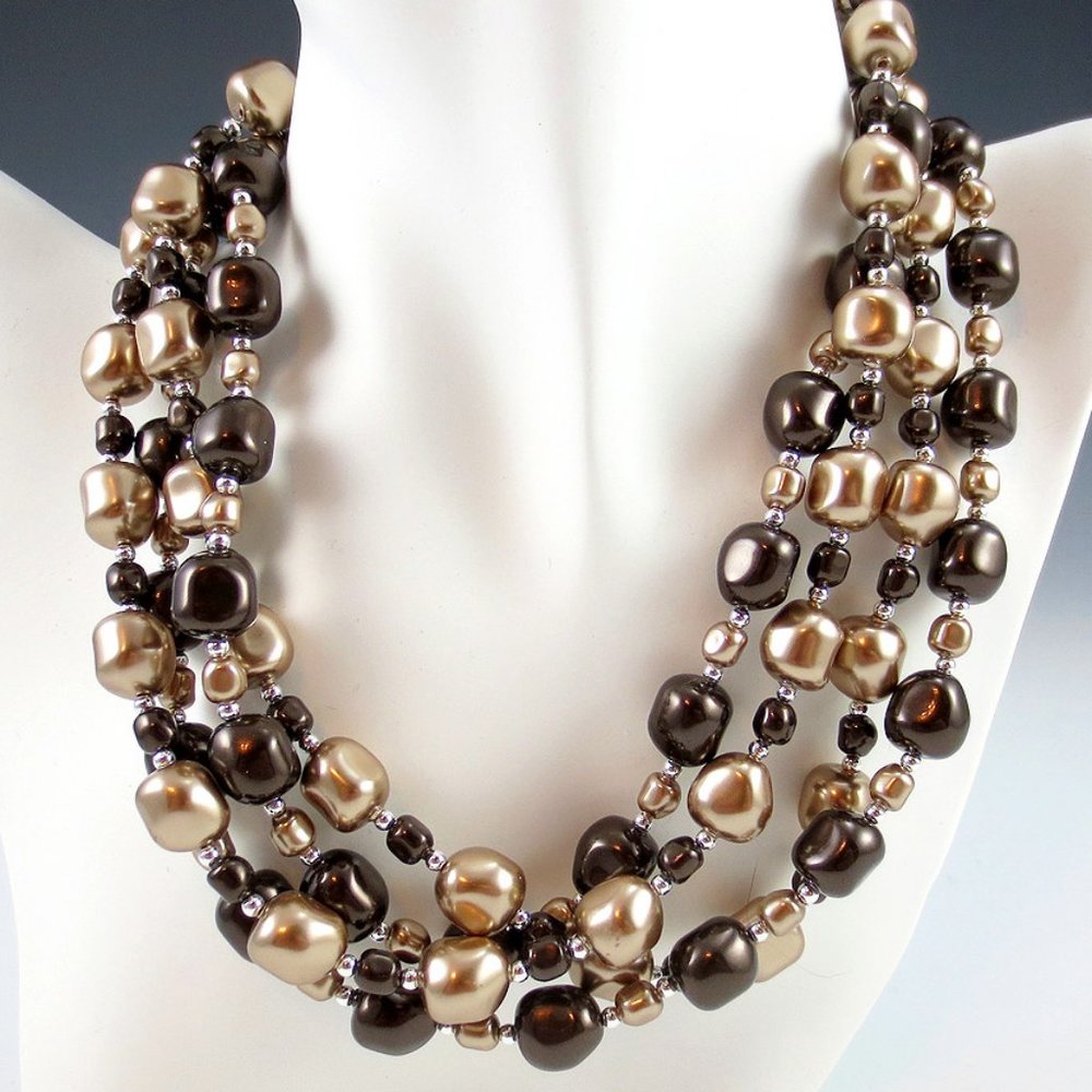 Baroque Crystal Pearl & Sterling 2-Necklace Set